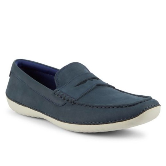 Cole Haan Motogrand Penny Cole Haan MotoGrand Suede Penny Slip-On